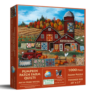 Pumpkin Patch Farm Quilts 1000 PC Puzzle 32744 1