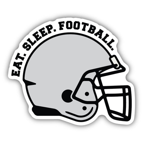 Eat Sleep Football Sticker 3279-LSTK
