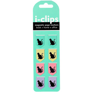 Black Cats i-Clips Magnetic Page Markers