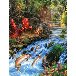The Fishing Hole 500-Piece Puzzle 33-01666