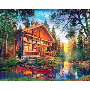 Log House Retreat 1000-Piece Puzzle 33-11178