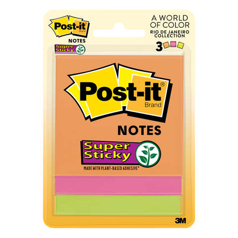 3 Post-It Sticky Note Pads 3321-SSAU