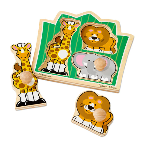 Melissa & Doug jungle knob puzzl