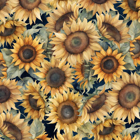 Sunkissed Collection Packed Sunflowers Cotton Fabric 33916