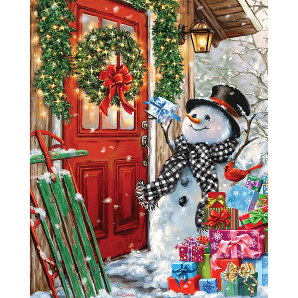 Winter Hot Cocoa Diamond Painting - for All Beginners Christmas  Decorations, Full Round Diamond Cross Stitch Kit,for Home Decor Christmas  Limited