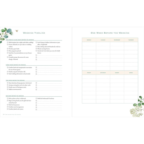 Wedding Timeline; One Week Before the Wedding