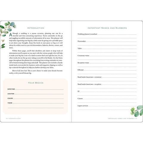 Sample Pages: Introduction, Your Basics, Important Names and Numbers