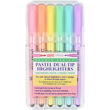 Front of Studio Series Pastel Dual-Tip Highlighters Packaging