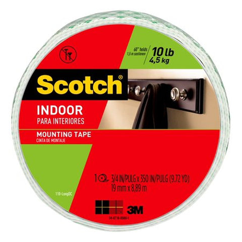 34 in X 350 in Indoor Double-Sided Mounting Tape White 1 Roll