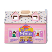 packaged fold & go dollhouse front view