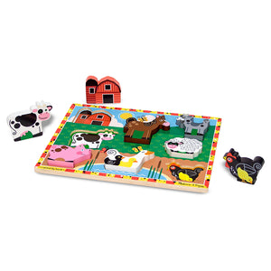 Farm Animals Chunky Wooden Puzzle 3723