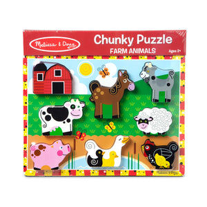 Farm Animals Chunky Wooden Puzzle 3723