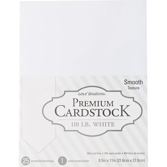 Smooth White Premium Cardstock 377690