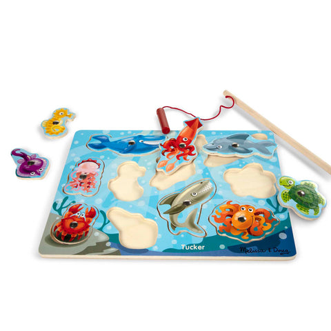 magnetic fishing puzzle in use