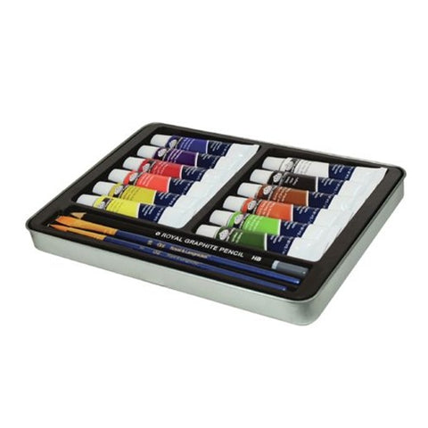 Royal & Langnickel 16-piece Essentials Acrylic Paint Travel Set