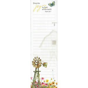 Garden Wheelbarrow List Pad