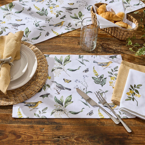 Hayes Botanical Placemat 3952-010 displayed with table setting