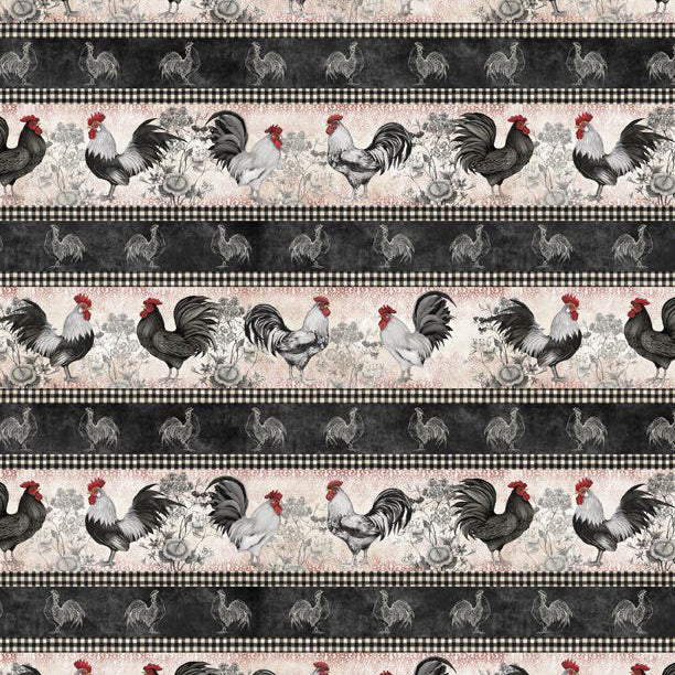 Proud Rooster Collection Repeating Stripes Cotton Fabric 39763-193