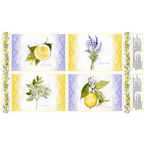 Lavender Lemonade Collection Placemat and Napkin Ring Panel 39879-156