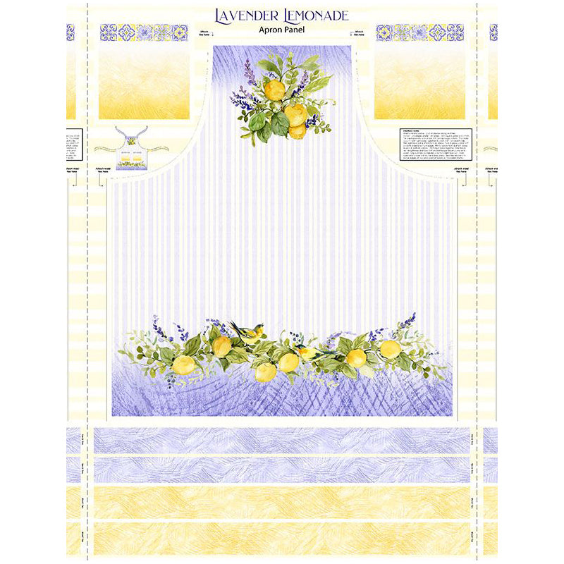 Lavender Lemonade Collection Apron Panel 39880-165