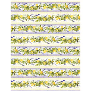 Lavender Lemonade Collection Repeating Stripes Cotton Fabric 39881