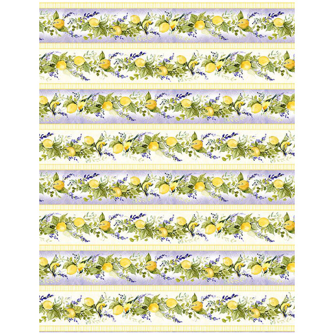 Lavender Lemonade Collection Repeating Stripes Cotton Fabric 39881