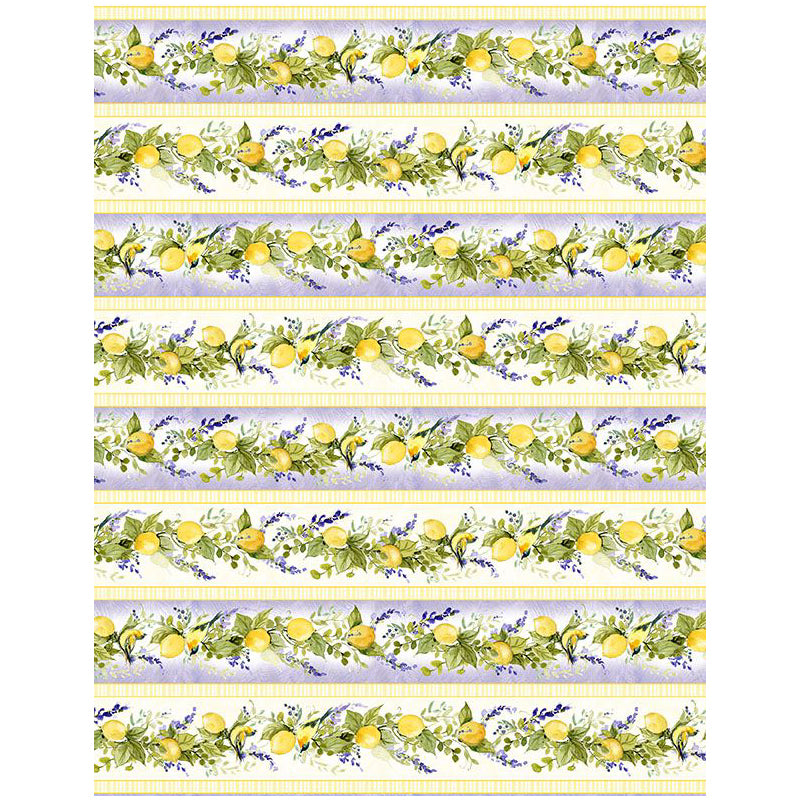 Lavender Lemonade Collection Repeating Stripes Cotton Fabric 39881