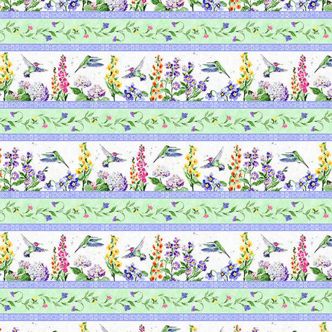Floral Flutter Collection Repeating Stripes Cotton Fabric 39909-716
