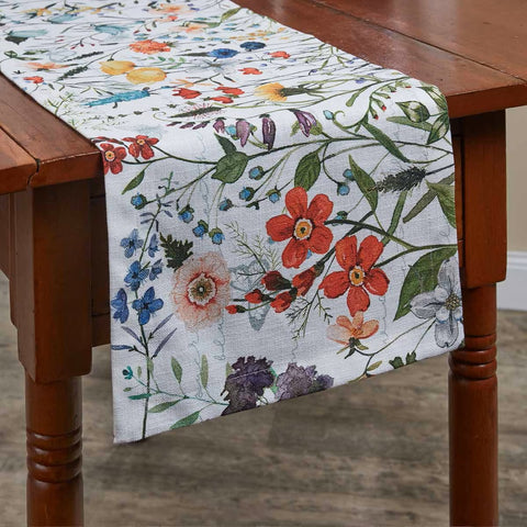 Wildflower Sketchbook Table Runner 3997-120