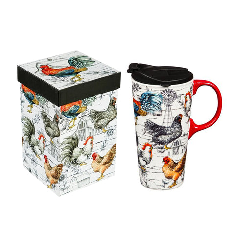 Chicken Ceramic Travel Cup 3CTC017947