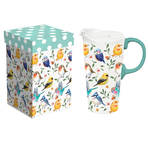 Positively Playful Birdies Ceramic Travel Cup 3CTC100461