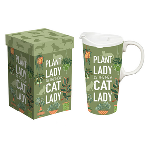 Plant Lady Ceramic Travel Cup 3CTC100465