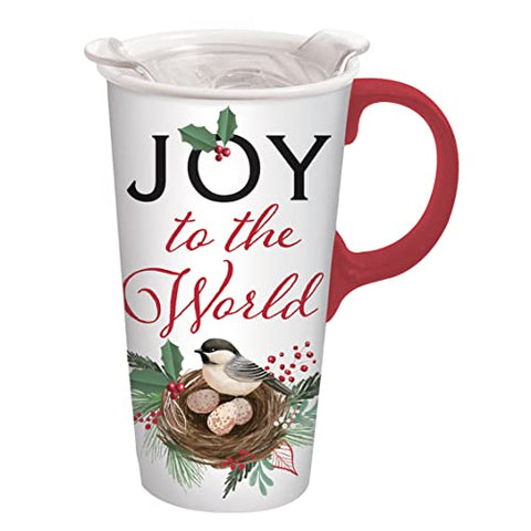 Ceramic Travel Cup Christmas Joy 3CTC94T9603A