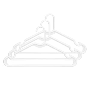 White Plastic Hangers, Set of 3 6345-9029
