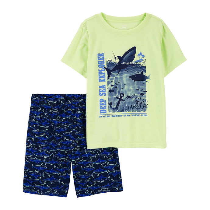 Boys' 2-Piece Shark Pajamas 3Q526210