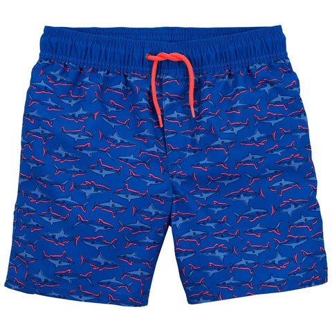 Boys' Shark Print Swim Trunks 3Q546810
