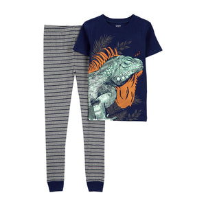 Boy's 2-Piece Iguana Cotton Pajamas 3R166410