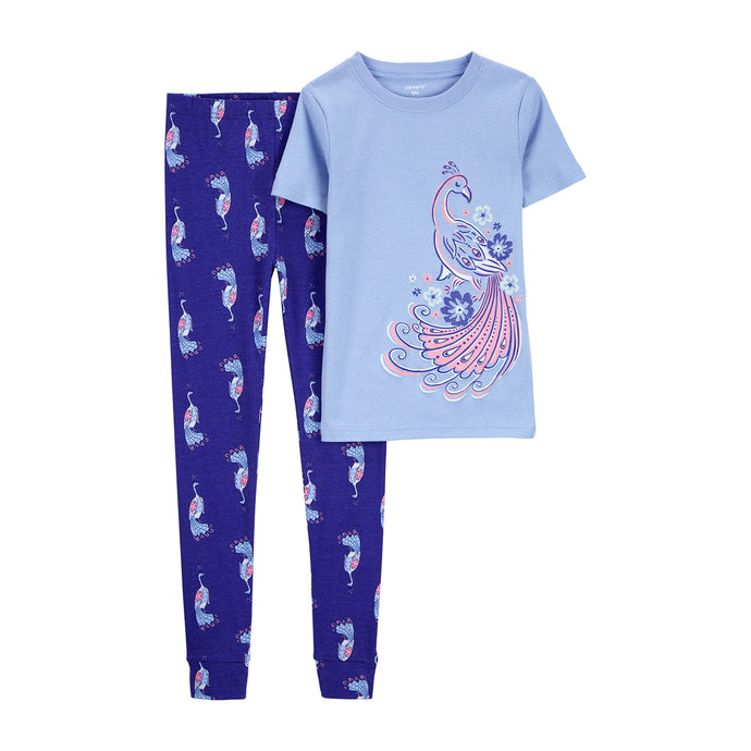 Girls' 2-Piece Peacock Pajamas 3R166610