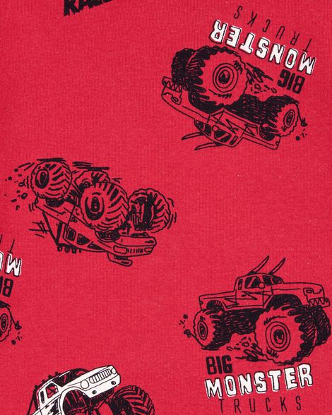 Kid 4-Piece Truck Cotton Pajamas 3S380910-969