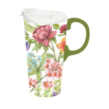 Cypress Hill Florals from the Garden 17 oz Ceramic Travel Mug