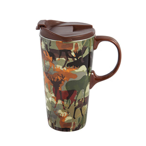 Woodland Camouflage Ceramic Travel Cup 3CTC20001