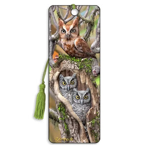 Owls 3D Bookmark