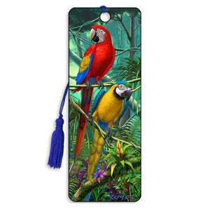 Parrots 3D Bookmark