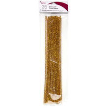 Gold tinsel stems