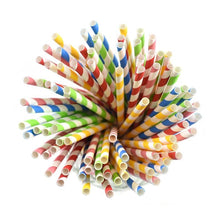 Stripes Paper Party Straws 4022