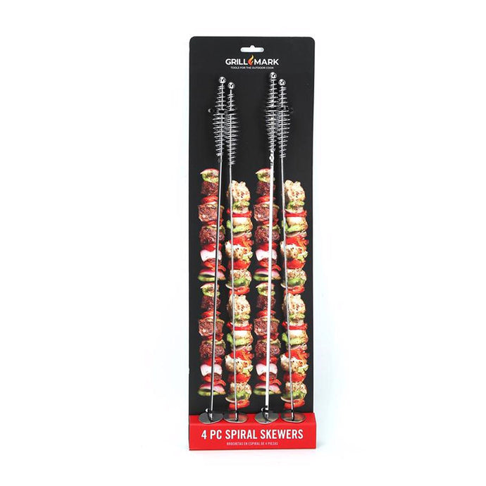 Front of Packaging of Spiral Skewers