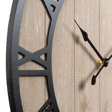 Harper Wood Wall Clock 404-3450A close up view