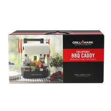 Front of Collapsible BBQ Caddy Packaging