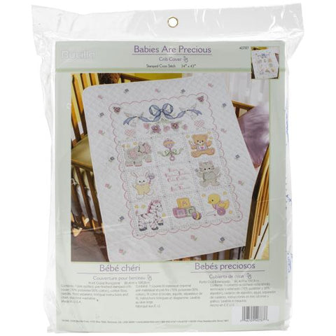 Babies Are Precious Crib Cover Cross Stitch Kit 40787