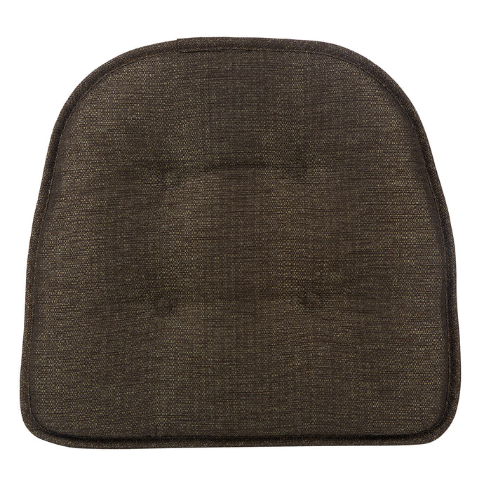 Chestnut Omega Tufted Gripper Chair Pad